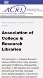 Mobile Screenshot of journals.acrl.org